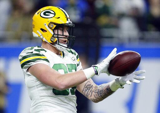 Green Bay Packers tight end Jace Sternberger